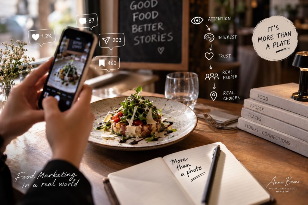 Content marketing nel settore food tra attenzione, storytelling, fiducia e scelta del cliente